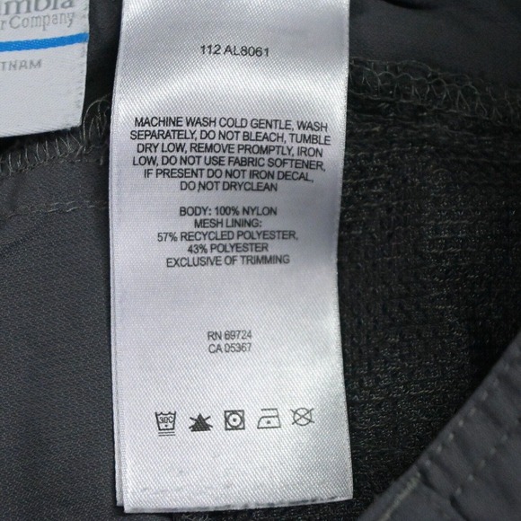 Columbia 8 Gray Ripstop Outdoor Hiking Cargo Camping Capri Pants - Picture 4 of 7